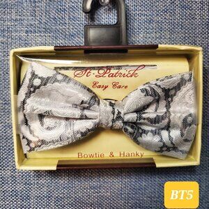 Bow Tie And Hanky Set by St. Patrick - Asst Styles And Colors - Brand New In Box